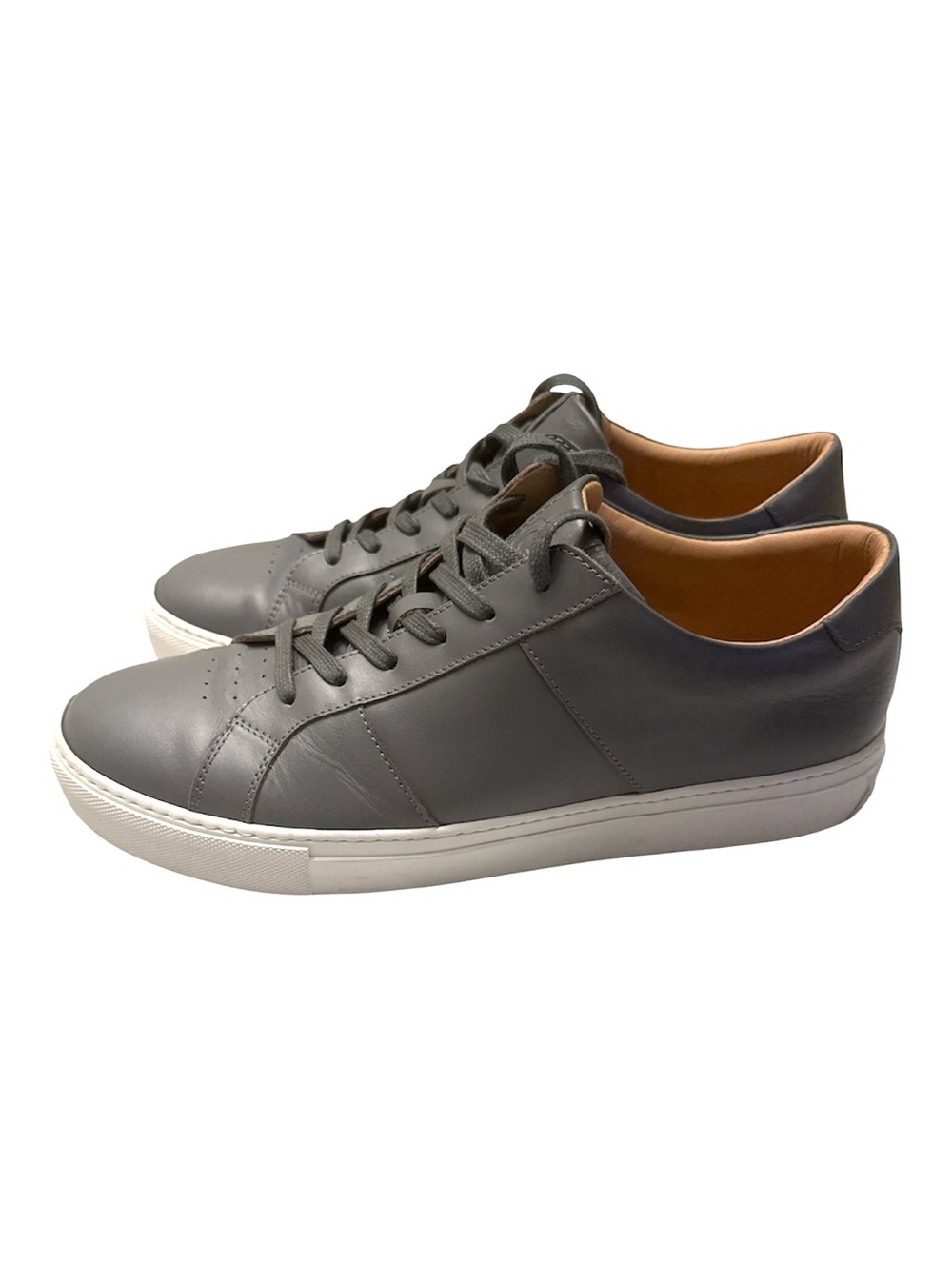 Greats - Gray Leather Low-Top Sneakers - Picture 3 of 6